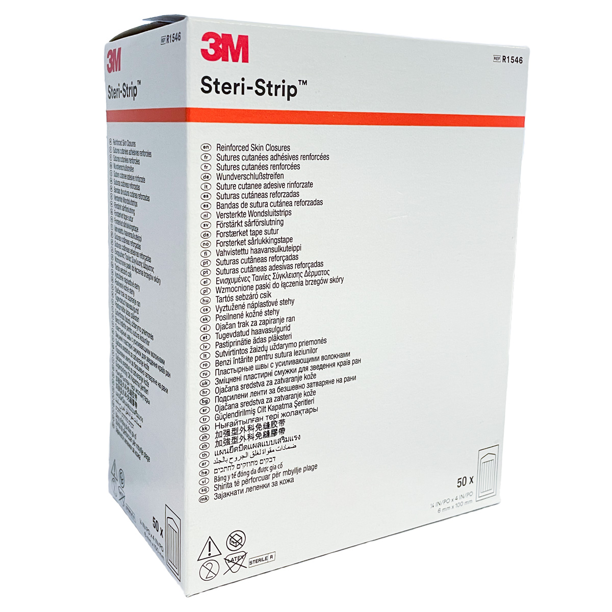 Suture adhésive cutanée 3M™ Steri-Strip™<sup>(18)</sup> stérile 3M
