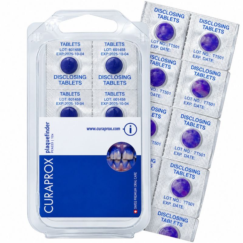 CURAPROX-PCA223-tabletki-do-wybarwiania-plytki-bakteryjnej-12szt