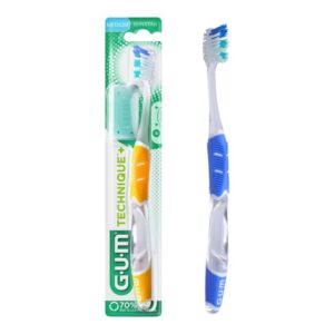 GUM S średnia szczoteczka do zębów Technique Plus Compact SUNSTAR 1szt