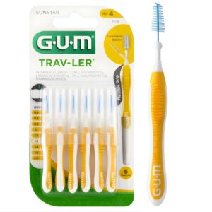 GUM TRAV-LER 1,3mm szczoteczki międzyzębowe elastyczne włosie 6szt 1op