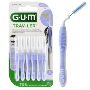 GUM TRAV-LER szczoteczki międzyzębowe 0,6mm miękkie 6szt 1op